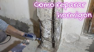 Como reparar PILARES y VIGAS de Hormigón [upl. by Nady]