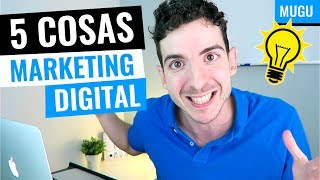 5 Cosas que Aprendí en MARKETING DIGITAL [upl. by Cara760]