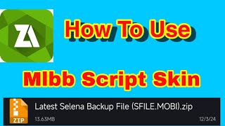 How To Use Mlbb Skin Script File And Remove Skin [upl. by Sleinad36]