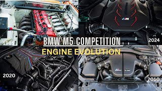 BMW M5 COMPETITION Engine Evolution 19852024  Evolution of BMW M5 COMPETITION ENGINE Evolution 🔥 [upl. by Keefer506]