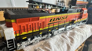 Bachmann Dash 9 ESU Loksound install [upl. by Dnalevets]