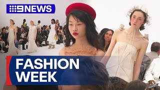 2024 Australian Fashion Week underway in Sydney  9 News Australia [upl. by Stormie473]