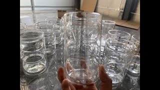 Glass cups quality inspection qc service in Hebei China [upl. by Nesyaj]