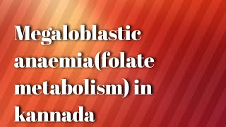 Megaloblastic anaemia folic acid physiology and metabolism [upl. by Socher925]