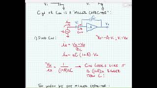 ECE 3204 Lecture 7D  Miller Effect [upl. by Anomahs]