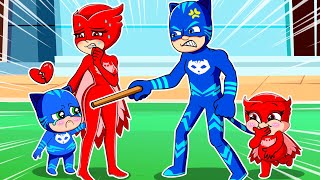 HAPPY OR UNHAPPY FAMILY   Catboys Family Sad Story  PJ MASKS COMPLETE  PJ MASKS 2D Animation [upl. by Savina]