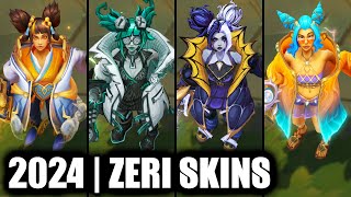 ALL ZERI SKINS SPOTLIGHT 2024  League of Legends [upl. by Flavio911]