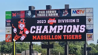 Massillon Tiger Football 2023 State Champions Ring Ceremony [upl. by Natrav]