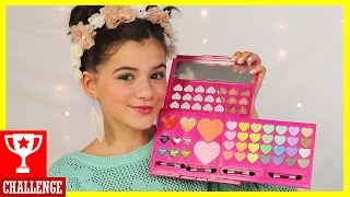 FULL FACE USING ONLY KIDS MAKEUP Challenge  KITTIESMAMA [upl. by Enitsirt]