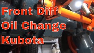 Kubota B1750 How To Change The Front Differential Oil [upl. by Gardy669]