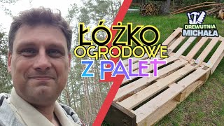 Leżak Z Palet  Ogrodowe Meble  Łóżko Z Recyclingu [upl. by Rufina]