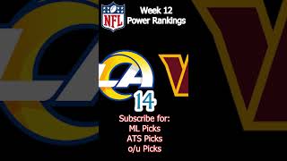 NFL Week 12 Power Rankings nfl nflpowerrankings nflfootball [upl. by Llewxam]