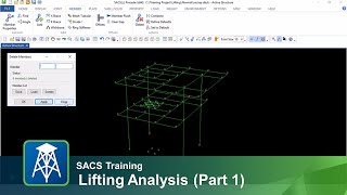 Lifting Analysis using SACS CE Part1 [upl. by Montanez]