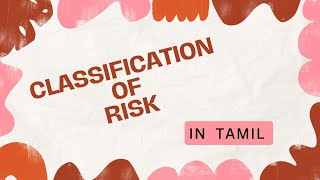 Risk and types of risk in Tamil systematic risk and unsystematic risk [upl. by Oicnedif201]