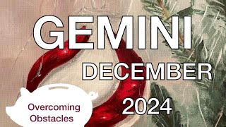 ♊️ Gemini December 2024 💰 Overcoming obstacles 💰 Money Career Finance Tarot Reading [upl. by Llednil791]