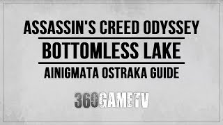 Assassins Creed Odyssey Bottomless Lake Ainigmata Ostraka Location  Solution Kephallonia [upl. by Lehcyar]