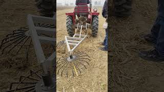 SelfMade Straw Raking And Collecting Device Seems Not Work [upl. by Sicnarf]