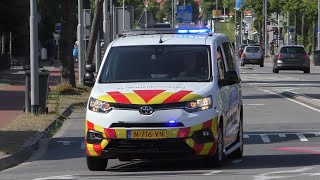 PRIO 1 ProRail Incidentenbestrijding met spoed onderweg in Eindhoven naar een inzet in Limburg [upl. by Llehcam]