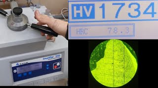 Unintentional ASMR🔬Carbide sample preparation and hardness test [upl. by Undry]