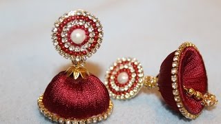 Simple and Beautiful Silk thread earrings [upl. by Yzzo]