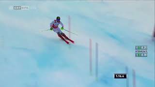 Marcel Hirscher Slalom SIEG Adelboden 2018 [upl. by Yrtnahc]