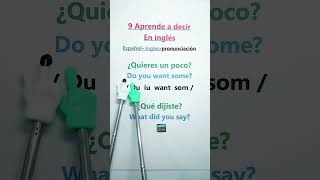 Frases en inglés con pronunciación fácil ¿quieres un poco ¿qué dijiste y más ¡Suscríbete ingle [upl. by Yonit]