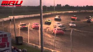 IMCA Stock Car Feature at Raceway Park on August 23rd 2015 [upl. by Pegma]