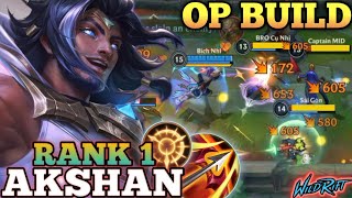 AKSHAN PERFECT SWING EXECUTION TOPLANE KILLER MVP PLAY  TOP 1 GLOBAL AKSHAN BY Bích Nhi WILD RIFT [upl. by Clerc]