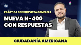 Ciudadanía Americana 2024 Practica de entrevista con respuestas [upl. by Inal958]