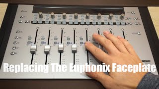 How to Replace a CRACKED Euphonix MCMix faceplate with the AVID Artist Mix Faceplate StepbyStep [upl. by Amian]