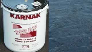 How to apply Roof and Foundation Asphalt Coating  Karnak 112 NonFibered [upl. by Iorio]