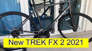 New Trek FX 2 2021  Matte Dnister Black  Hybrid Bike [upl. by Earahs52]