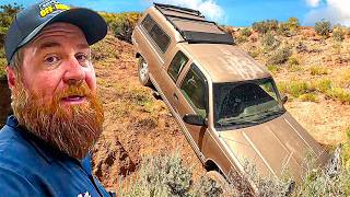 Not This Hole AGAIN Chevy Silverado Crashes Off The Trail [upl. by Fee275]