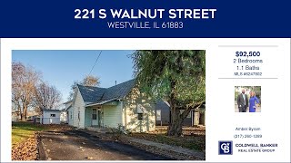 221 S Walnut Street Westville Illinois Homes for Sale  wwwcoldwellhomescom [upl. by Nelram]