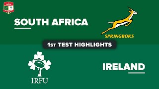 HIGHLIGHTS  SOUTH AFRICA v IRELAND  July Internationals 2024  First Test [upl. by Eneladgam]