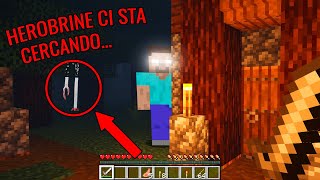 HEROBRINE CI STA CERCANDO  MINECRAFT HORROR Ep 2 [upl. by Sakiv]