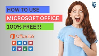 HOW TO LEGALLY USE MICROSOFT OFFICE FOR FREE [upl. by Callie]