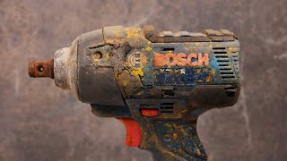 Cordless Impact Wrench Restoration BOSCH GDS 18VEC 300 ABR [upl. by Nezam]