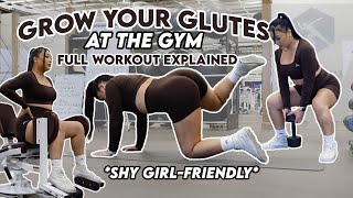 25MINUTE BEGINNER BOOTY GYM WORKOUT  StepbyStep Instructions [upl. by Perlman]