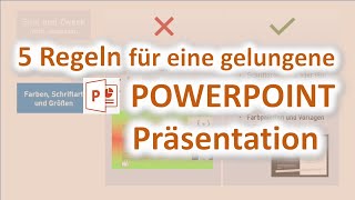 5 Regeln für eine PowerpointPräsentation [upl. by Heman219]