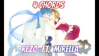 【Nightcore】→ 4 Chords  rezo ft Mirella ✘ Mashup [upl. by Solomon580]