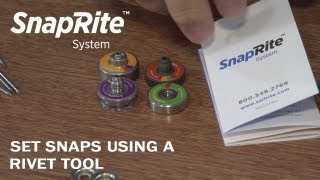 Set Snaps with the SnapRite System using a Rivet Tool [upl. by Josey809]