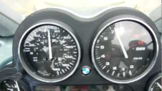 BMW 2004 K1200GT  Zero to 100 mph to zero [upl. by Ennayrb]