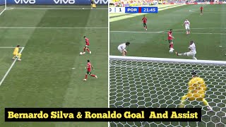 Cristiano Ronaldo Assists Bernardo Silva goal Vs Turkey  Portugal Vs Turkey 2024 Euro Highlights [upl. by Shirleen]