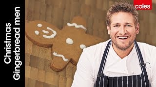 How to Make Christmas Gingerbread Men  Cook with Curtis Stone  Coles [upl. by Odrautse6]