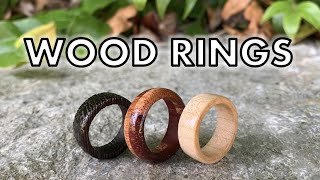 How to Inlay wood and antler into a ring Easiest method [upl. by Daberath]