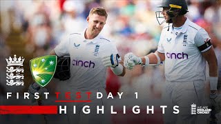 Root Begins Series with Century  Highlights  England v Australia Day 1  LV Insurance Test 2023 [upl. by Harihs]