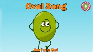 Oval Shape Song  Learn Shapes  Nursery Rhymes for Kids  Bindis Music amp Rhymes [upl. by Mairam]