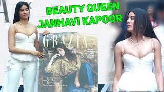 Grazia India Unveil Their March Cover Page With The Beauty Queen Janhavi Kapoor [upl. by Corrianne944]