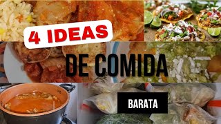 ✅️MENÚ de 4 días ECONÓMICO y DELICIOSO😋 🥦🥕🌽 Congelé verduras 🥦🥕🌽🫛🍄 [upl. by Etteiram]